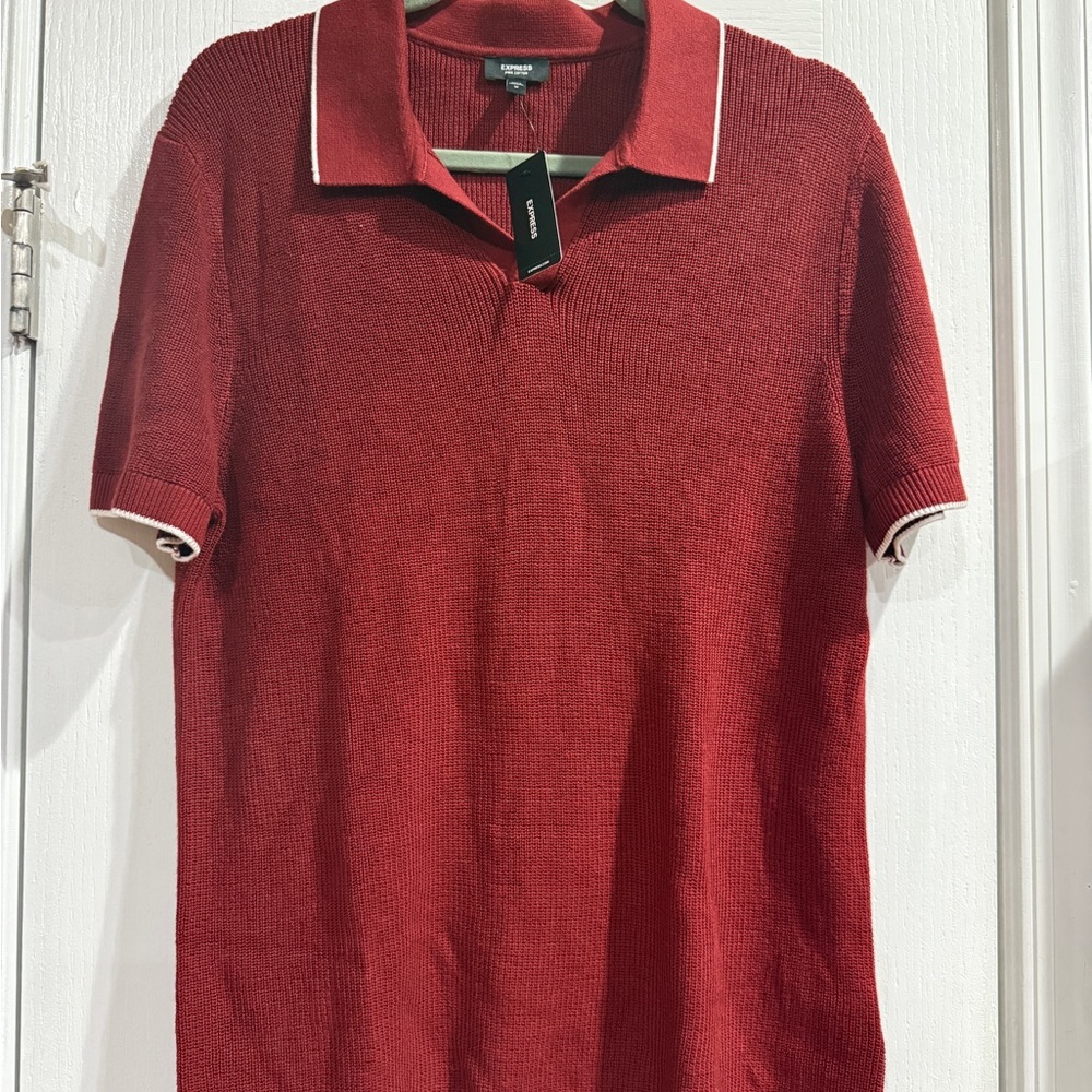 Express Rich Red Polo Shirt